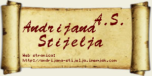 Andrijana Stijelja vizit kartica
